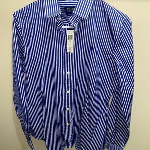 Long sleeve polo button up